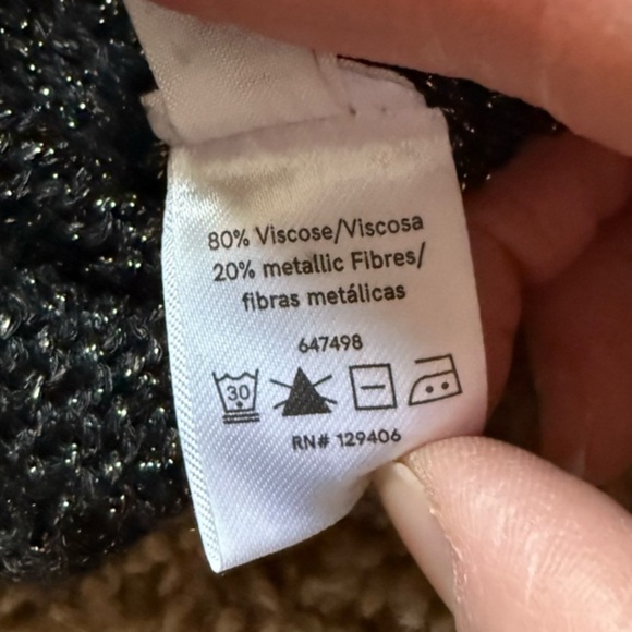 VENUS Black and Silver Knit Sweater - Picture 7 of 7